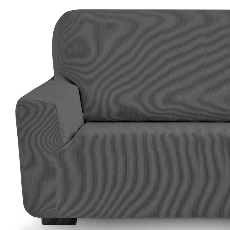 Funda de sofá elástica gris 180 - 240 cm-MILAN cropped-4