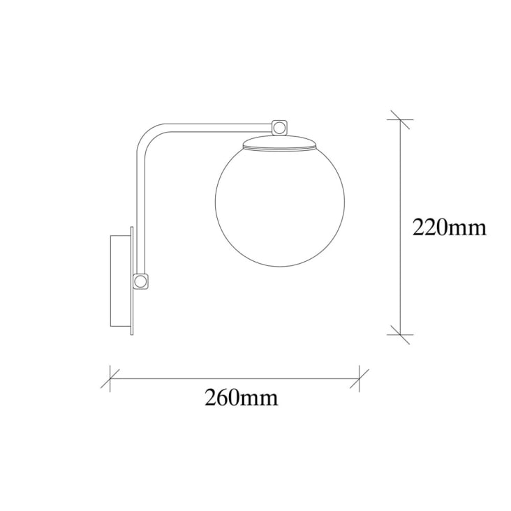 Applique murale en verre minimaliste – Delisse