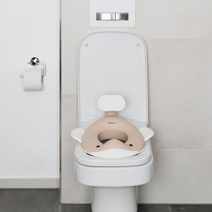 Beaba - Réducteur toilette poudré noir et blanc, Livraison