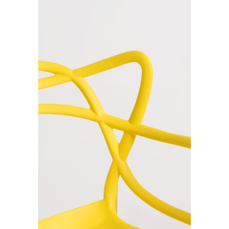 Pack 2 sillas color amarillo en polipropileno-Korme cropped-6