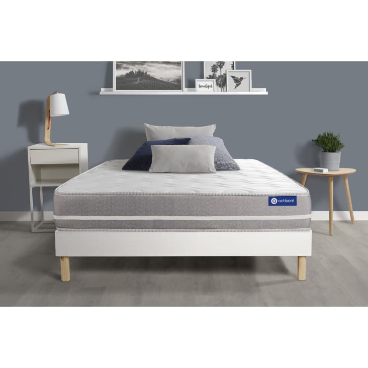 Funda cama Dyla beige para colchón de 150 x 190 cm