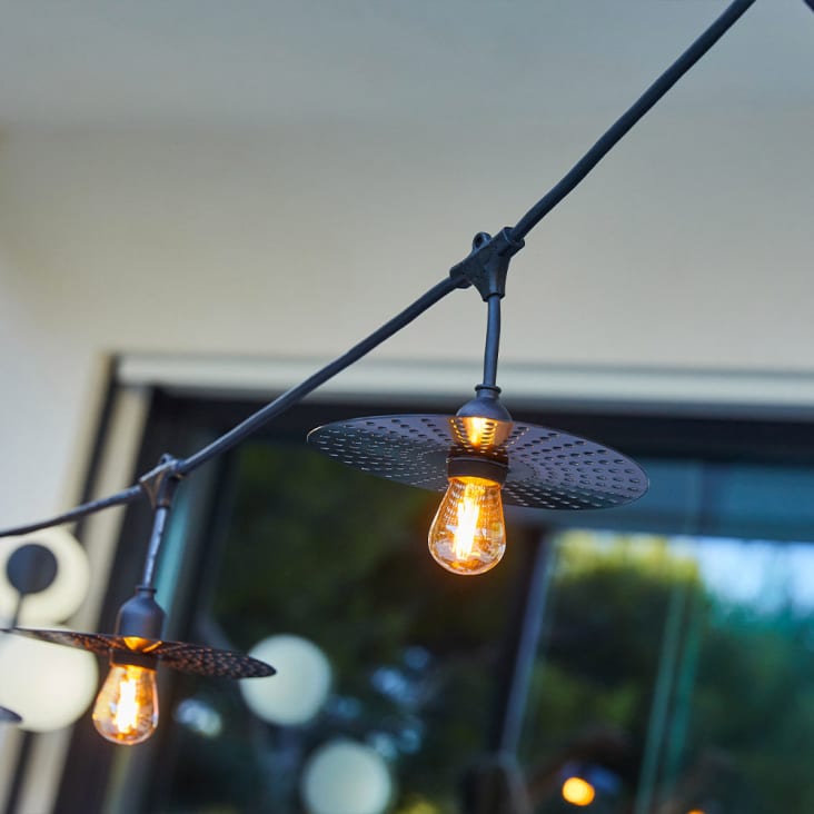 Guirlande lumineuse Ampoule Multicolore 10 LED - Aménagement d'extérieur -  Eminza