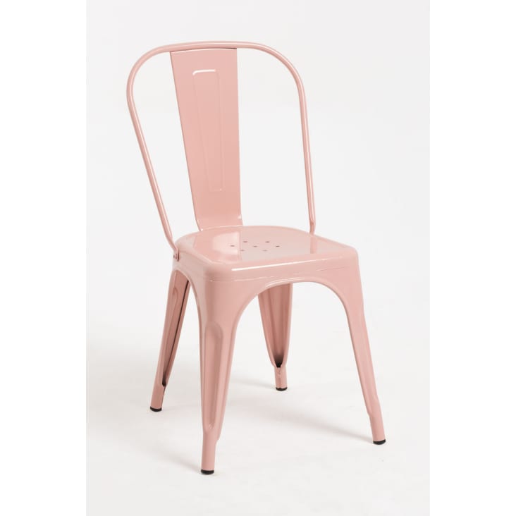 Pack 4 sillas color rosa en acero reforzado-Torix cropped-2