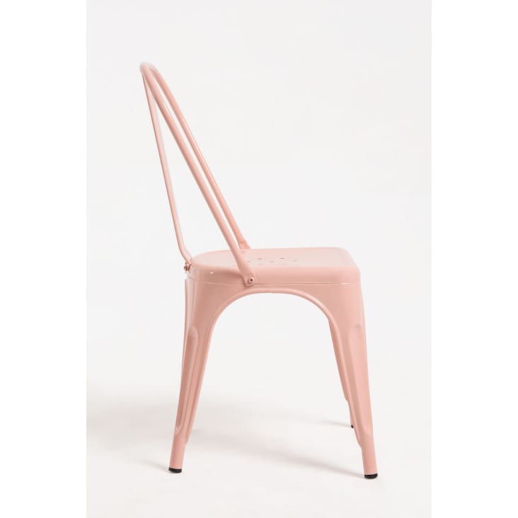 Pack 4 sillas color rosa en acero reforzado-Torix cropped-3