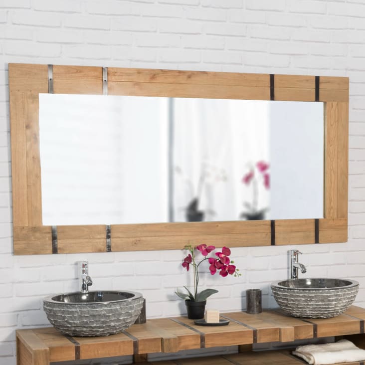 Miroir salle de bain LED 124 cm x 105 cm - ELEGANCE