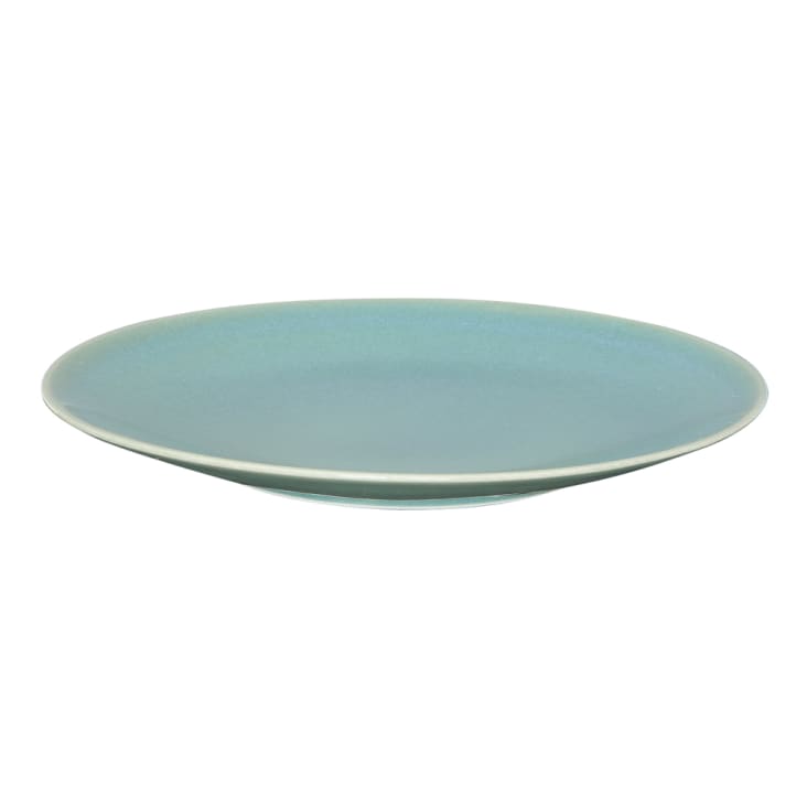 Lot de 4 assiettes plates en porcelaine – 27 cm – Multicolore