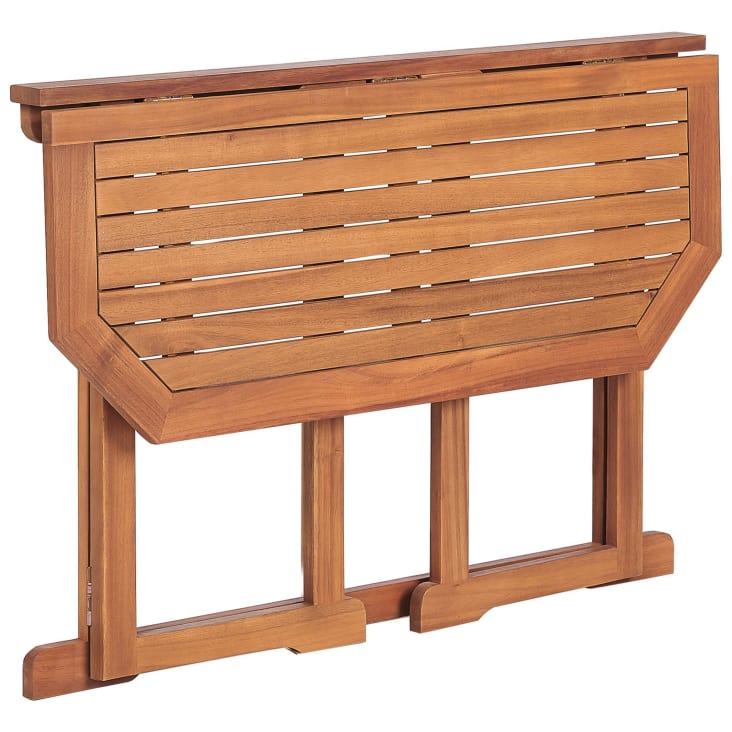 Mesa de balcón barandilla plegable de madera color claro 60x44,5 JAVA LIGHT