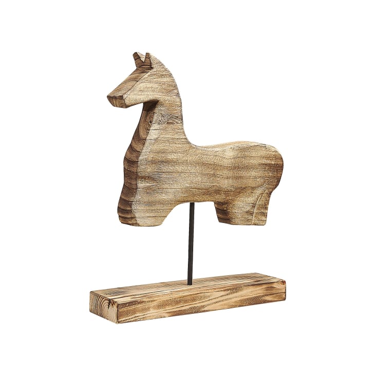 Décoration cheval en bois 48 cm Colima