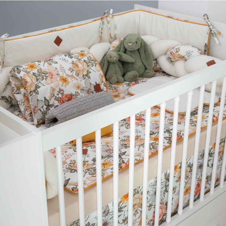Couette et oreiller  bébé en coton  100x135cm-Néo vintage cropped-4