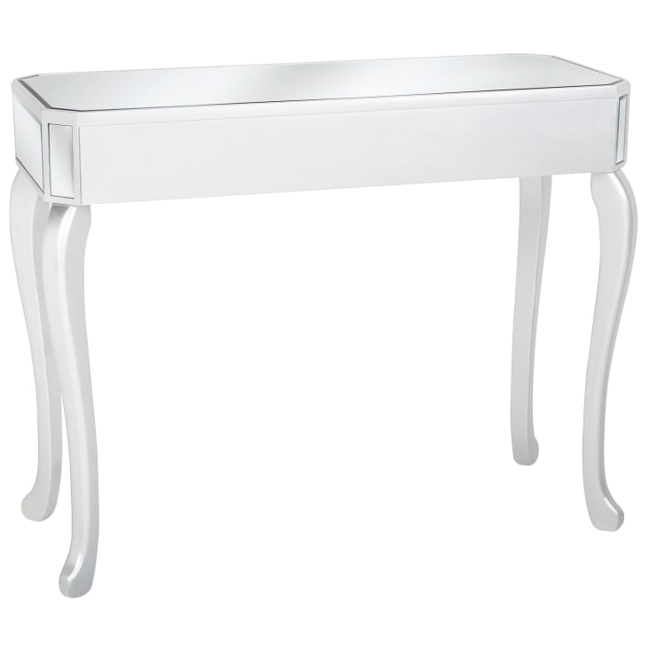 Tavolino consolle vetro argento 96 x 40 cm-Carcassonne cropped-4
