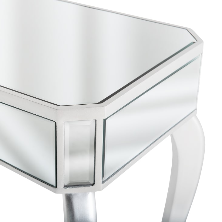 Tavolino consolle vetro argento 96 x 40 cm-Carcassonne cropped-5