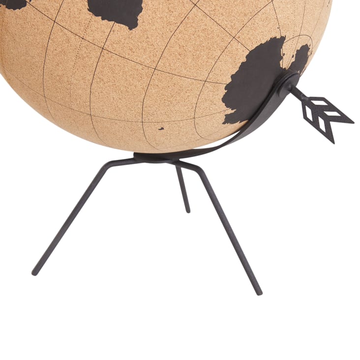 Globus aus Holz 35cm, braun Battuta Maisons du Monde