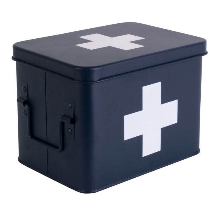 Boîte à pharmacie s métal bleu nuit MEDICINE BOX