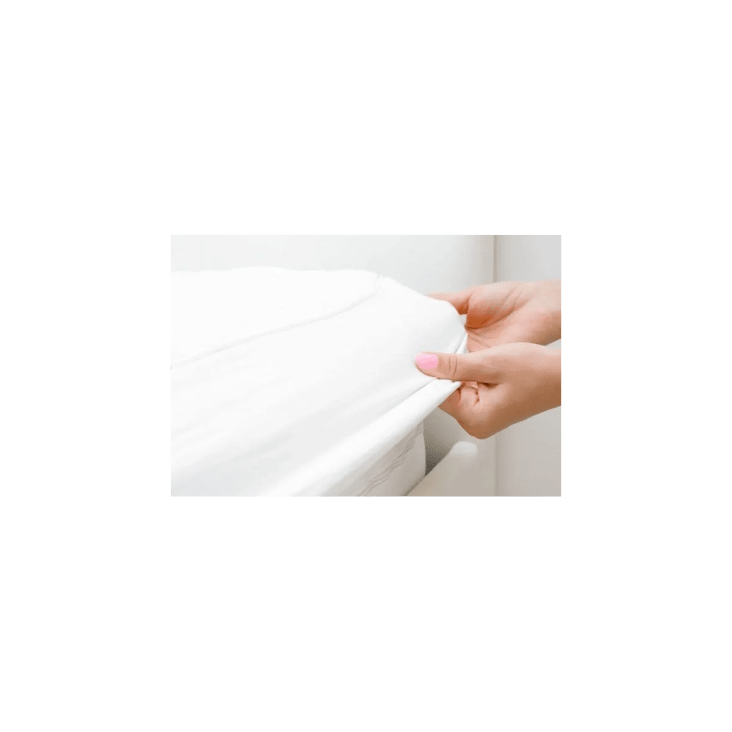 Protège-matelas en 100% coton bio blanc 140 x 190 cm cropped-4
