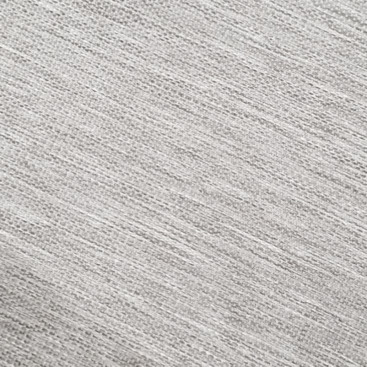 Fauteuil bas de jardin gris textilène tressé-Cami cropped-4