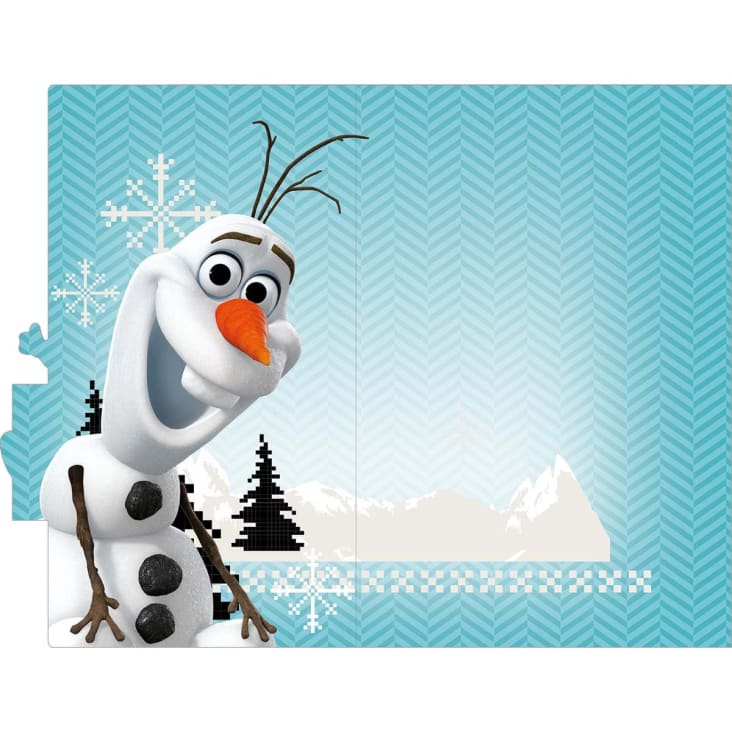 Carte Disney Joyeux anniversaire Reine des neiges-Elsa et Olaf. Réf. 95