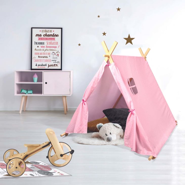 Tente de jeu pour enfants RECYCLED 100 x 135 cm, terrazzo rose, 3