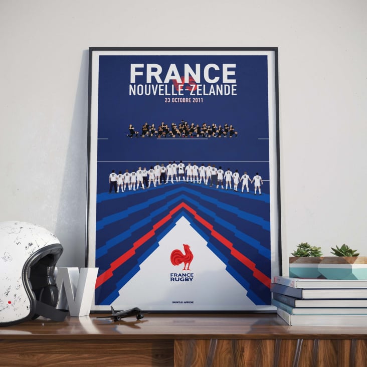 Affiche XV de France - France/Nouvelle-Zélande Haka 2011 40 x 60