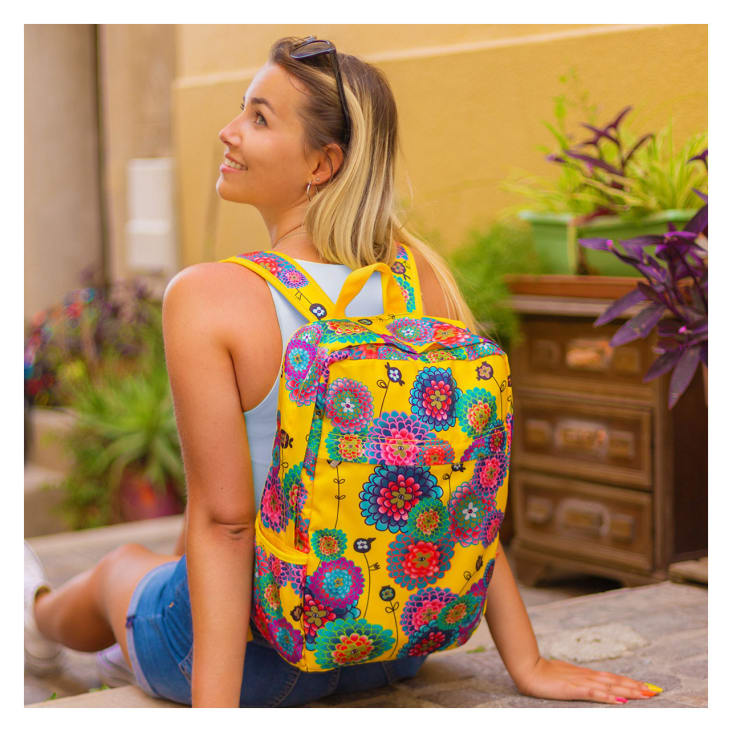 Sac a dos jaune sale