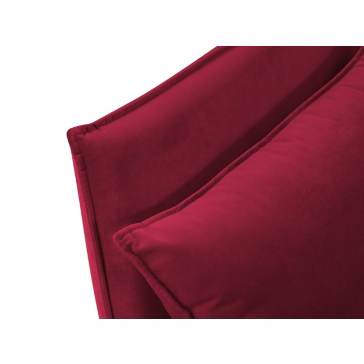Fauteuil en velours rouge-Agate cropped-3