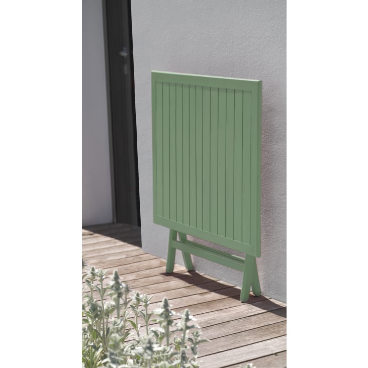 Mesa de jardín plegable de aluminio verde claro-Marius cropped-3