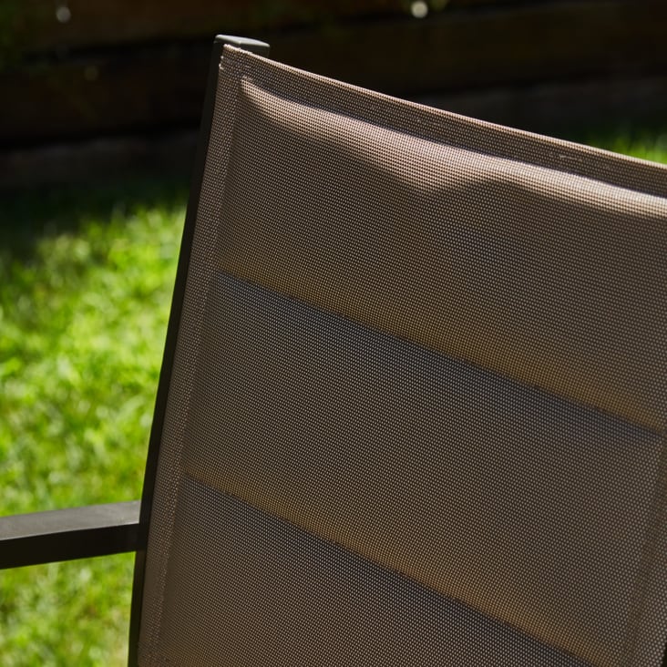 Pack de 6 sillas apilables aluminio y textileno acolchado marrón-TOKYO cropped-4