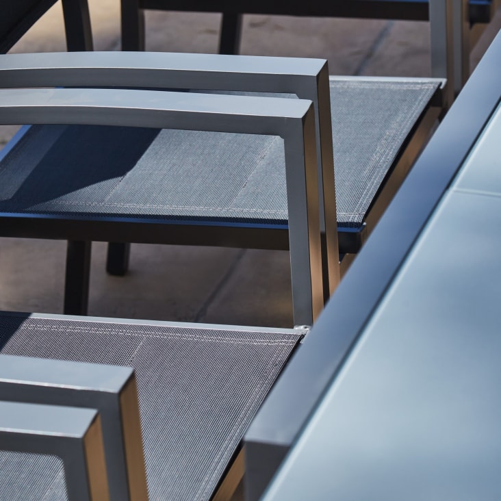 Table de jardin en aluminium gris anthracite 8 personnes-TOKYO cropped-5