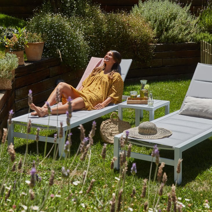 Lettini Sdraio Bianca Giardino Lettino Sdraio Da Giardino