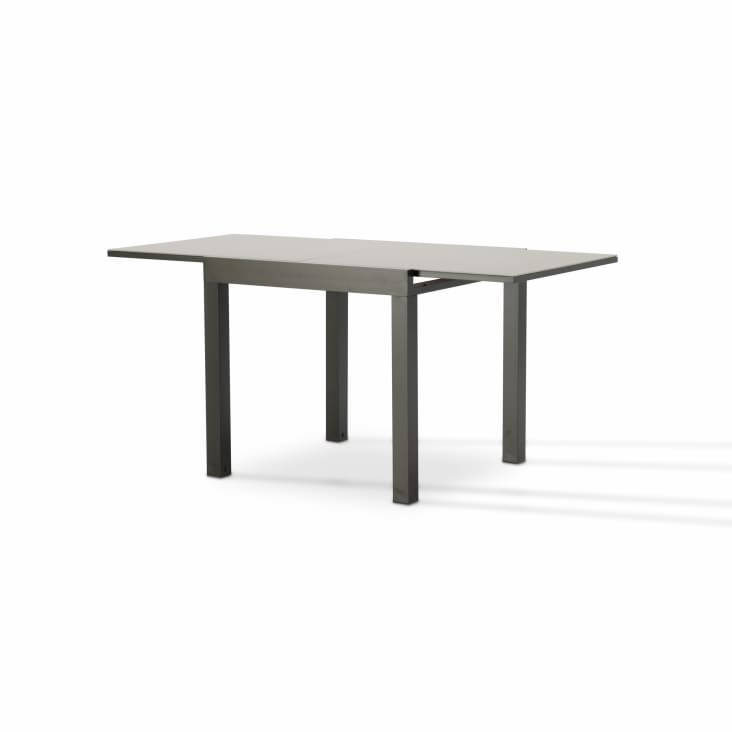 Table de jardin en aluminium marron 160/80×80 cm-TOKYO