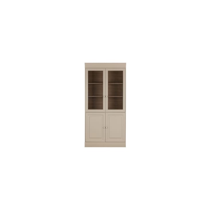 Cabinet 4 portes en bois gris-Chow