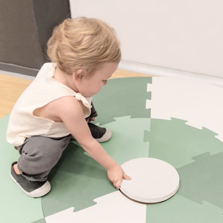 Tappeto puzzle in vinile verde per bambini 120x120 cropped-9