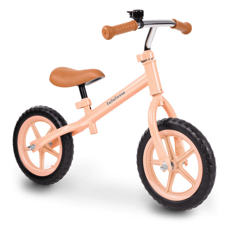 Bicicletta senza pedali per bambini in alluminio rosa