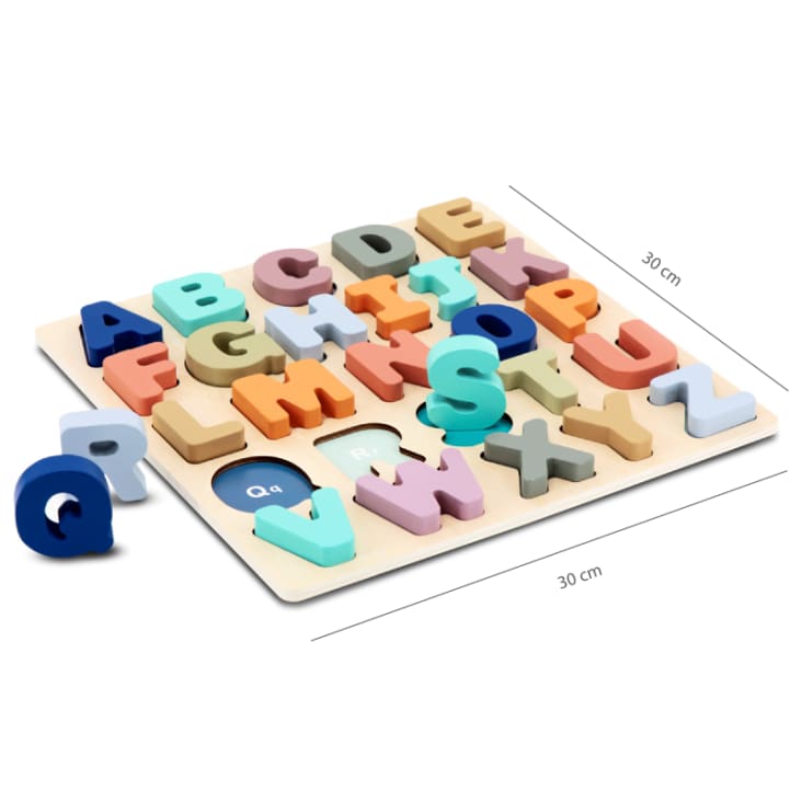 Puzzle alphabet bois - Puzzle lettres pour enfant dès 2 ans - Janod