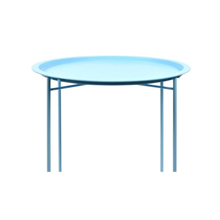 Table d'appoint en acier nuances de bleu cropped-3