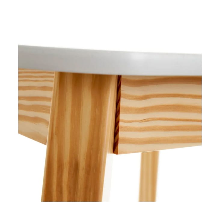 Bureau table enfant bois et blanc 55x55x45cm cropped-2