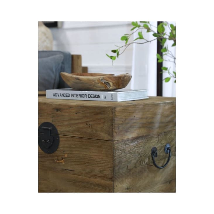Soldes - Meuble bas pour lave-vaisselle en bois recyclé blanc - Rivages -  Interior's