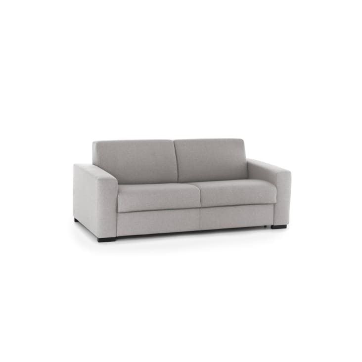 Canapé-lit 3 places en tissu gris-Aliana