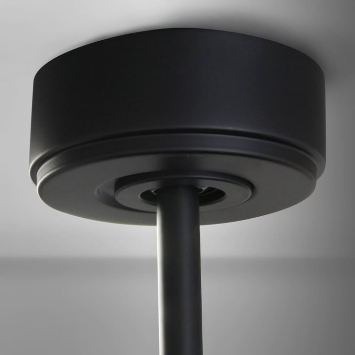 Ventilador de techo con luz silencioso grande color negro Delfos Ventilador  techo gran diámetro ultrasilencioso diseño moderno