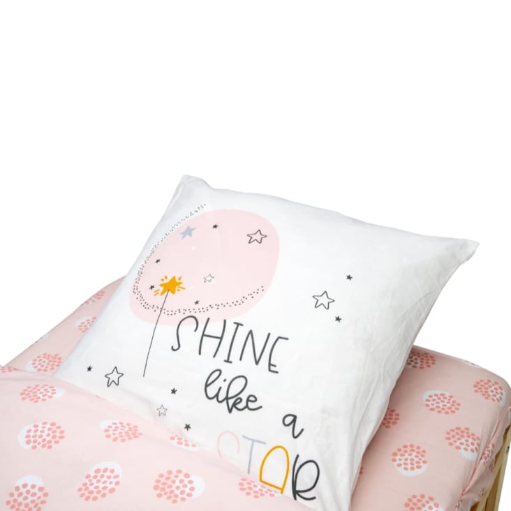 Parure de lit enfant avec couette motif princesse shine 90x190cm Caradou®