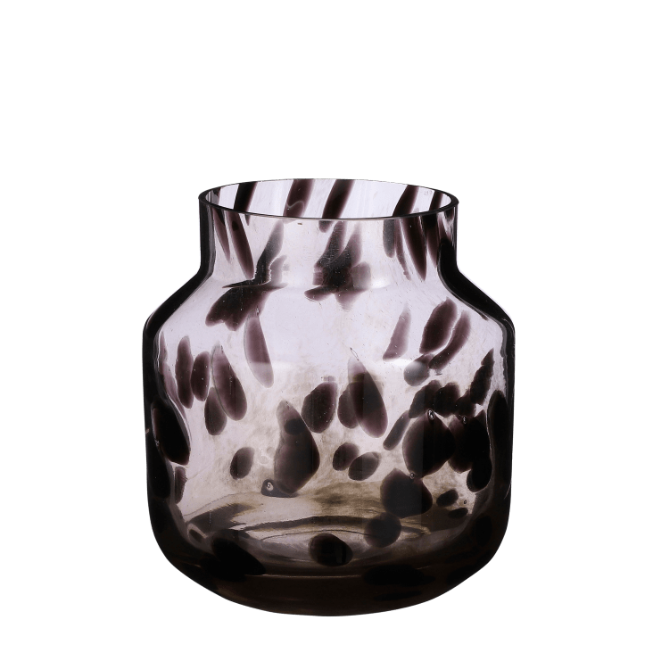 Vase en verre recyclé marron H22,5-Pantera