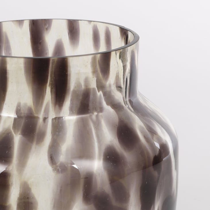Vase en verre recyclé marron H22,5-Pantera cropped-4