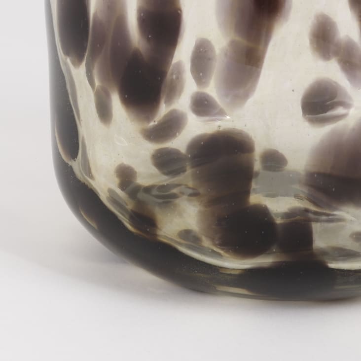Vase en verre recyclé marron H22,5-Pantera cropped-5