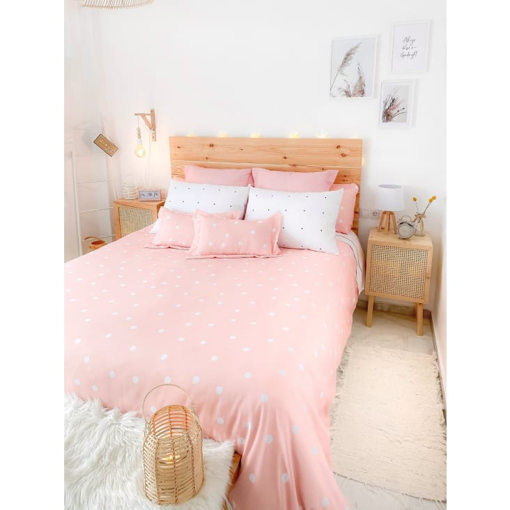 Plasticidad ambición campana Funda nórdica estampada poliéster-algodón rosa cama105 TOPOS | Maisons du  Monde