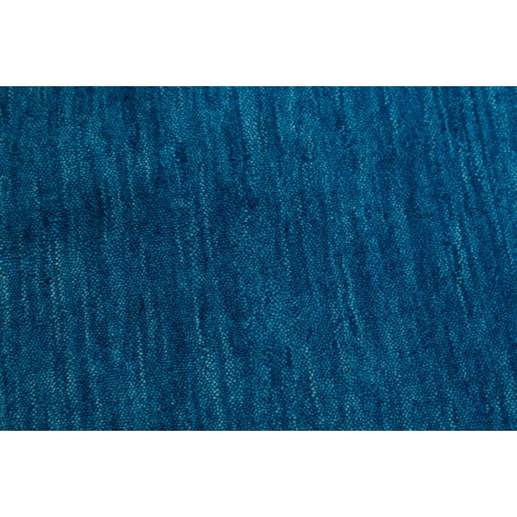 Tapis salon - tissé main - 100% laine naturelle - bleu 060x090 cm-HOLI cropped-5