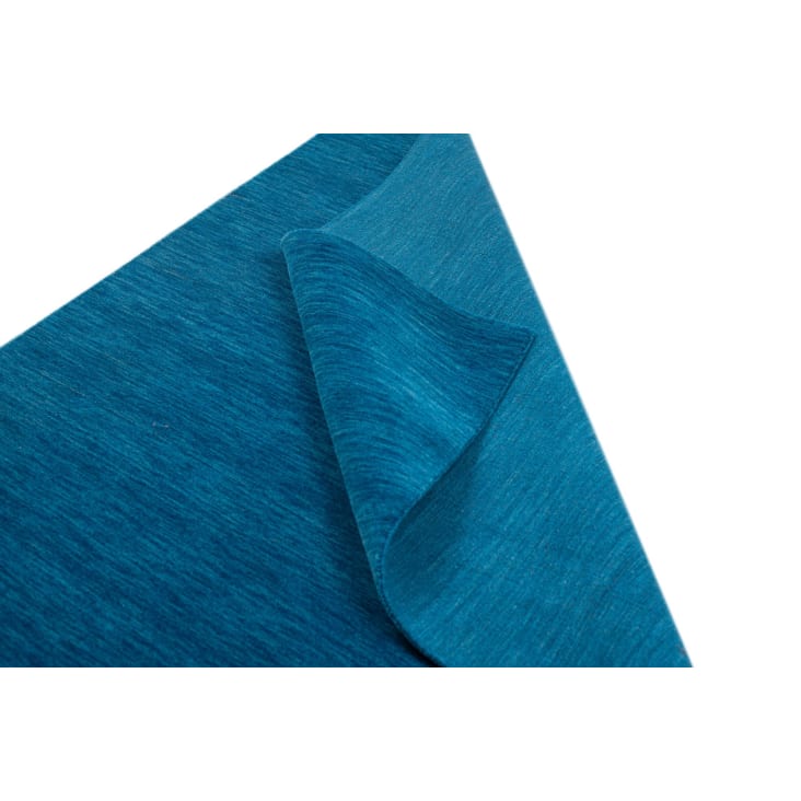 Tapis salon - tissé main - 100% laine naturelle - bleu 060x090 cm-HOLI cropped-6