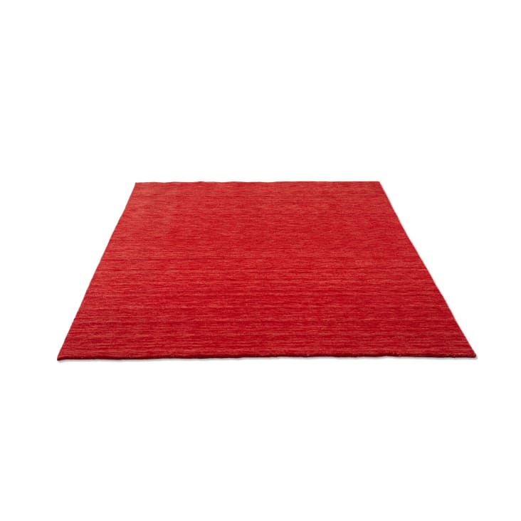 Tapis salon - tissé main - 100% laine naturelle - rouge 090x160 cm HOLI