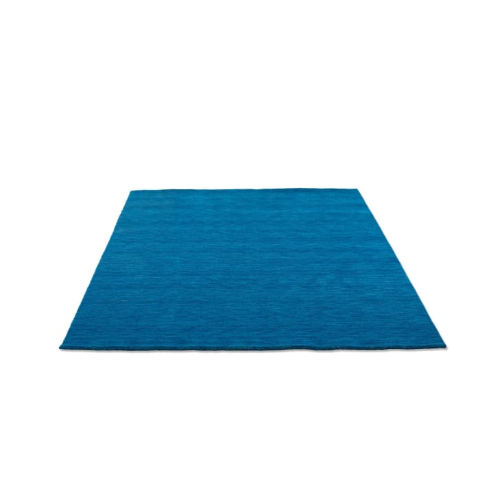 Tapis salon - tissé main - 100% laine naturelle - bleu 040x060 cm-HOLI cropped-9