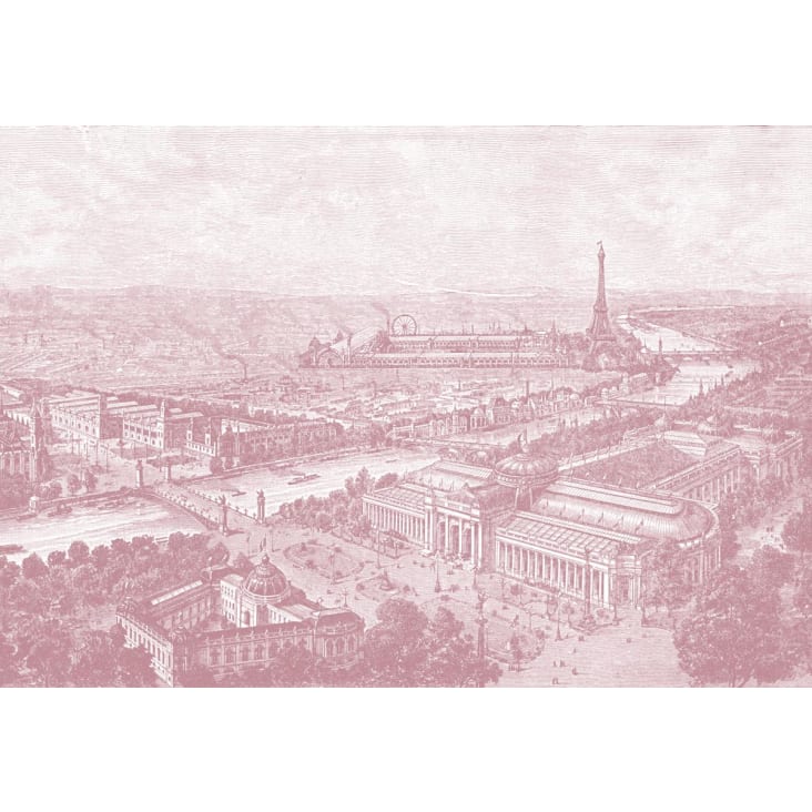 Papier peint panoramique gravure Paris 1900 390x270cm cropped-2