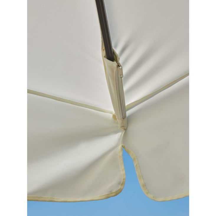 Parasol déporté inclinable blanc 3x3m-MILAN cropped-5