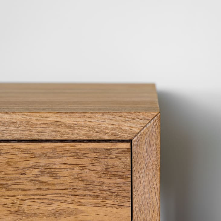 Table de chevet avec tiroir en chêne massif huilé-HUGO cropped-6